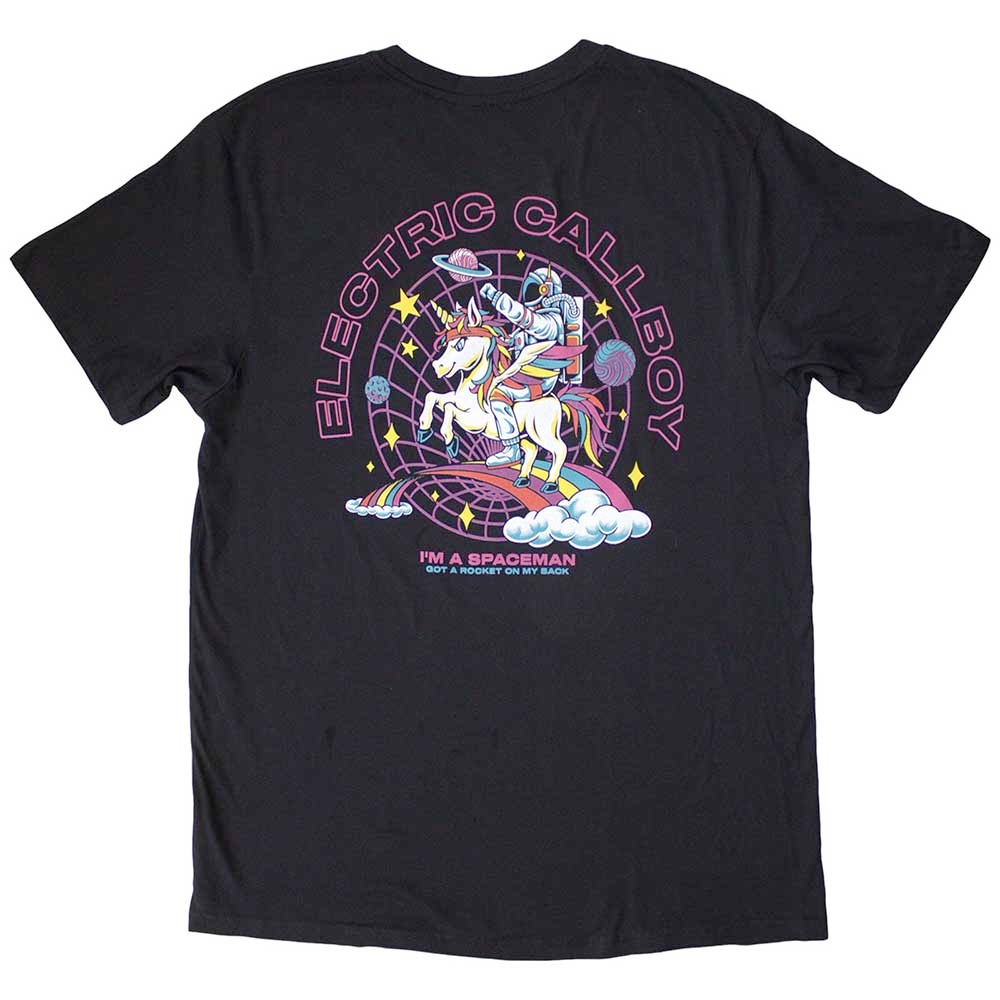 Electric Callboy - Spaceman Unicorn Tshirt Homme - Noir